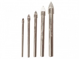 Irwin Glass & Tile Drill Bit 5 Piece Set 4-10mm £16.99